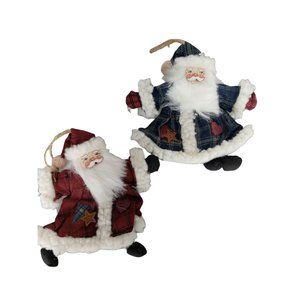 World Bazaar Inc. Plush Stuffed Santa Claus‎ Hanging Christmas Tree Ornament